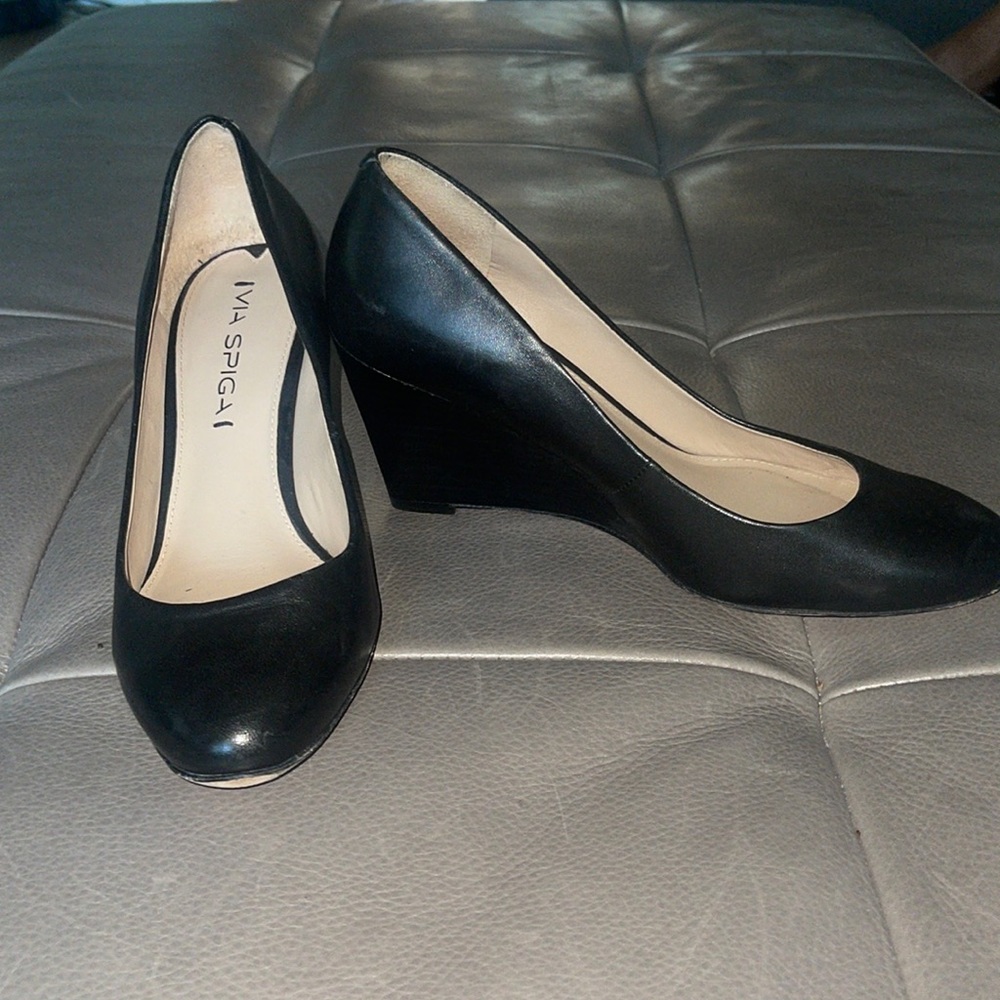 Via Spiga Pamina Soft Leather wedge heels size 6.5